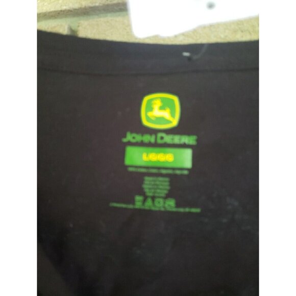 John Deere "Farm Michigan" Ladies Black T-Shirt V-neck Large - Picture 4 of 4